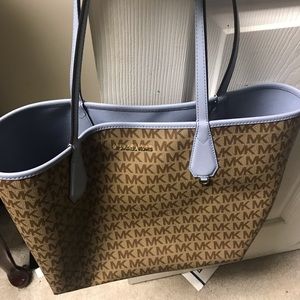Reversible Light Blue Michael Kors handbag